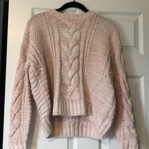 MOON & MADISON PINK KNIT SWEATER